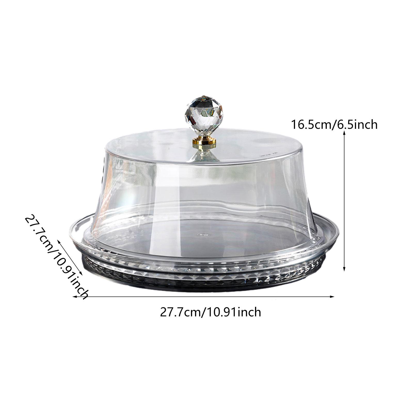 Plastic Dome Clear - Cake Stand with Dome Clear Decorative