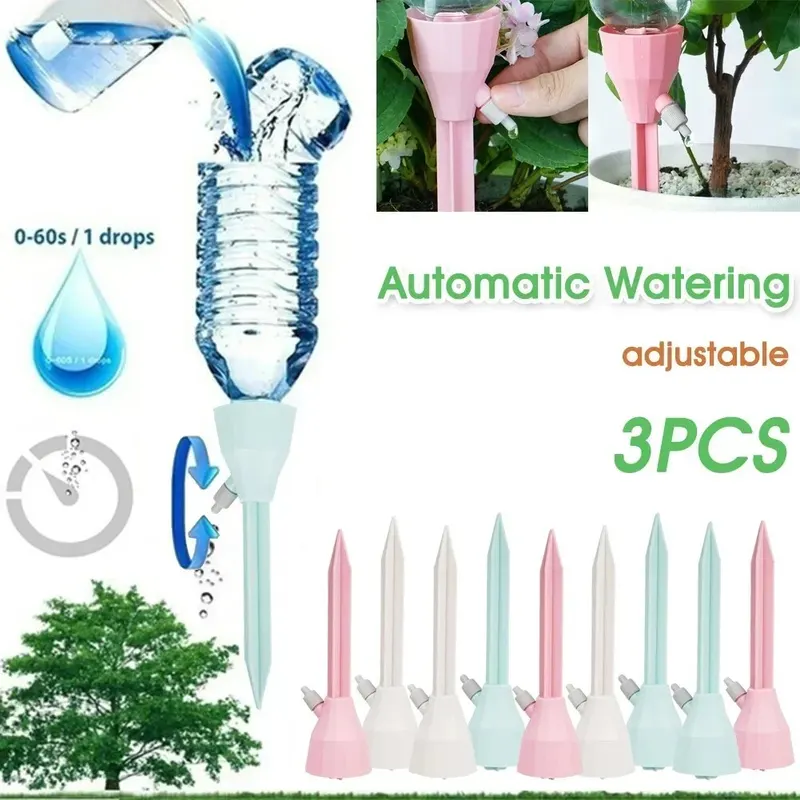 3Pcs Adjustable Drip Irrigatio - Self Watering Insert ulasan dan harga