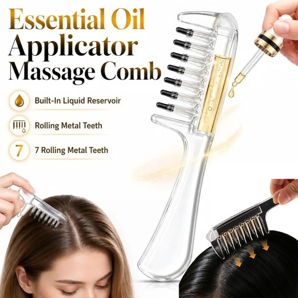 Scalp Applicator Massage Comb, - Root Stimulator Liquid ulasan dan harga
