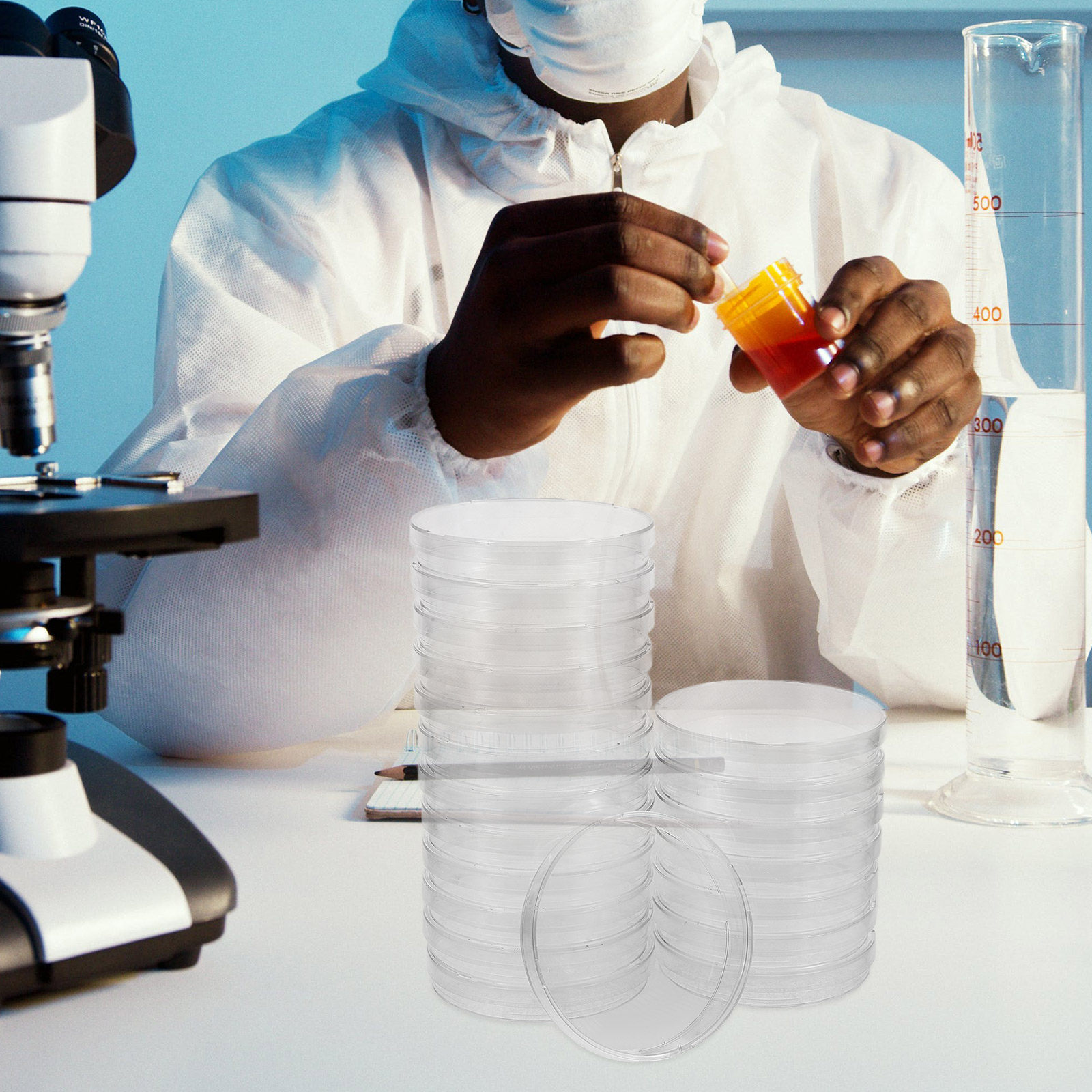 20Pcs Premium Polystyrene Petr - Agar Tissue Culture ulasan dan harga