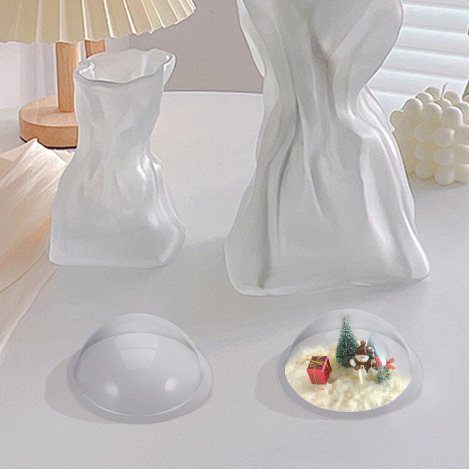 12Pcs Sturdy Clear Plastic Hem - Plastic Dome Clear ulasan dan harga