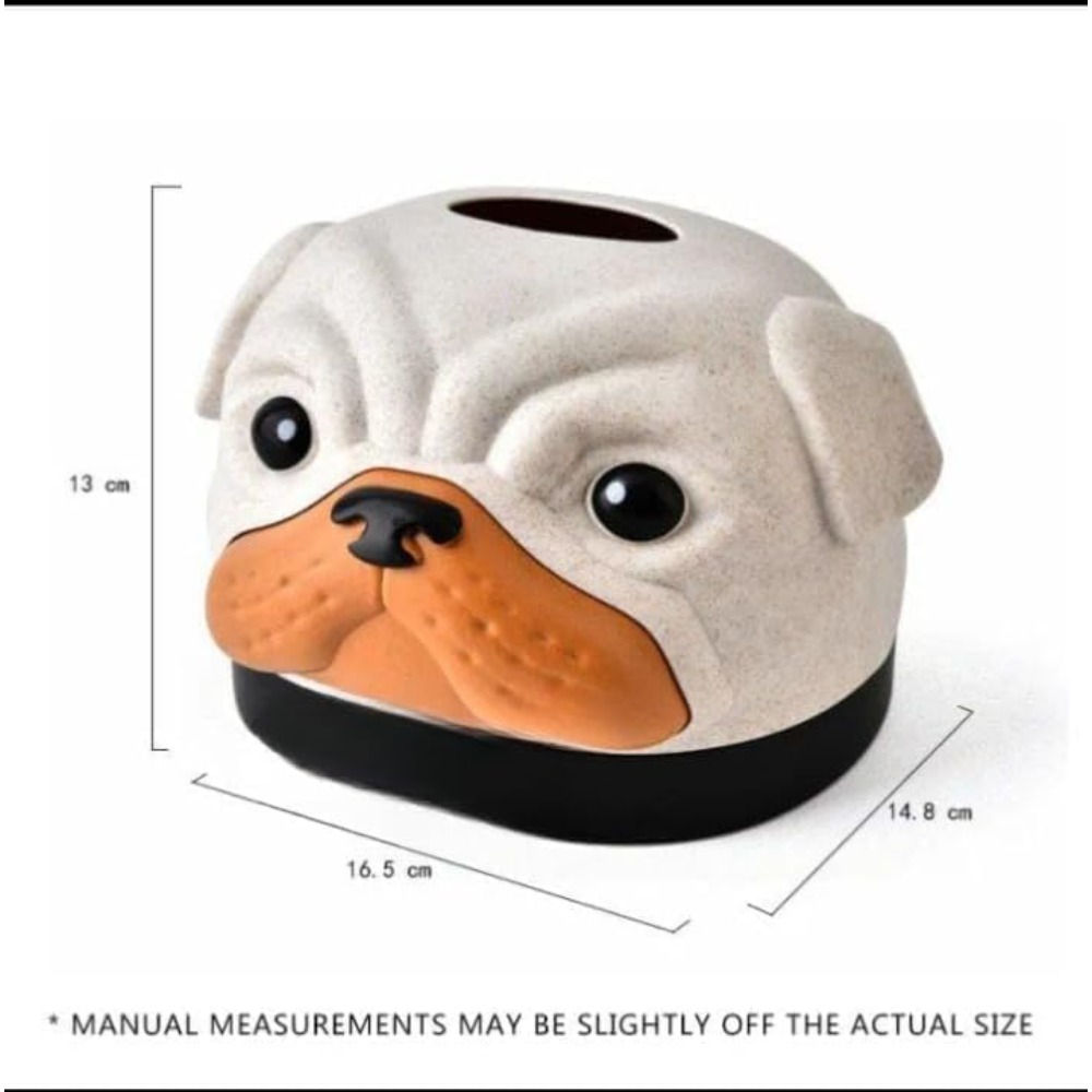 1pc Cute Dog Shape Tissue Box  - Agar Tissue Culture ulasan dan harga